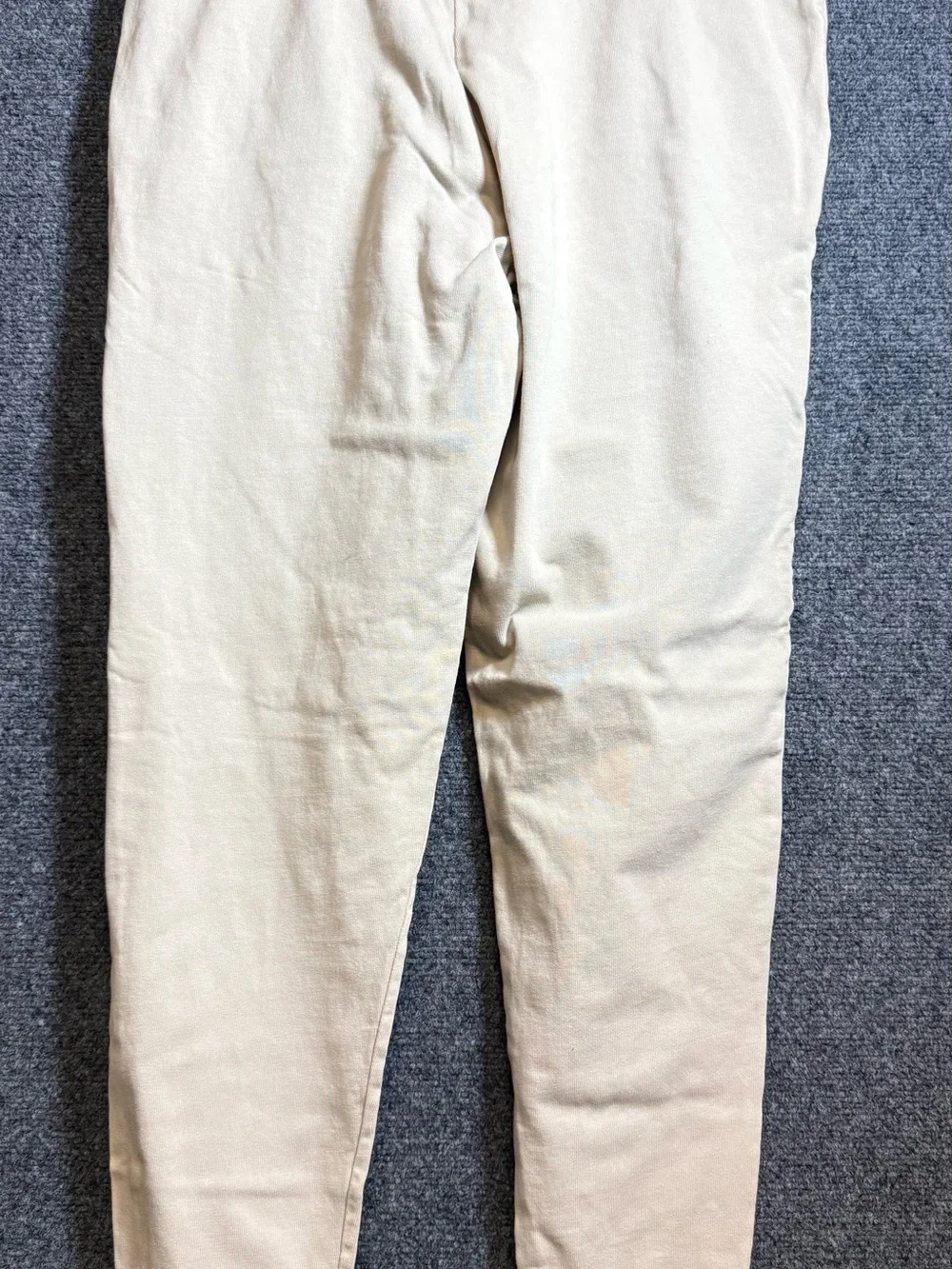 Nike Kids Beige Joggers with White Embroidered Swoosh